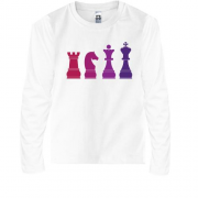 Детский лонгслив с шахматами