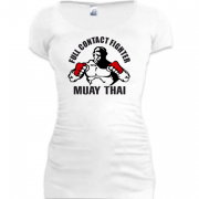 Женская удлиненная футболка Муай тай
