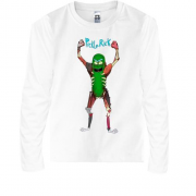 Детская футболка с длинным рукавом Pickle Rick (3)