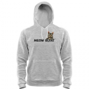 Толстовка с надписью "Meow blyat" и котом