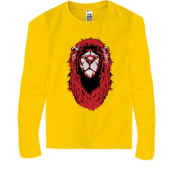 Детская футболка с длинным рукавом c гордым львом