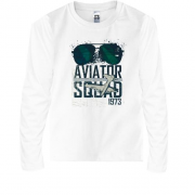 Детская футболка с длинным рукавом c очками "aviator squad"