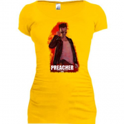 Подовжена футболка з постером Preacher