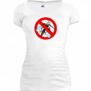 Подовжена футболка зі знаком "Комарі заборонені"