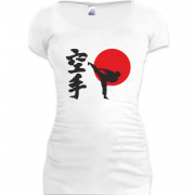 Женская удлиненная футболка Karate