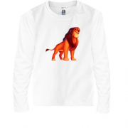 Детская футболка с длинным рукавом со Львом (Король лев)