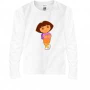 Детская футболка с длинным рукавом с Дашей-Следопытом