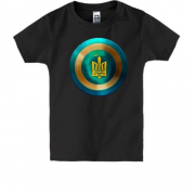 Детская футболка со щитом и гербом Украины