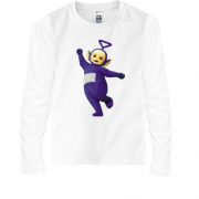 Детская футболка с длинным рукавом с телепузиком Тинки-Винки