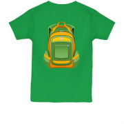 Детская футболка с желтым рюкзаком