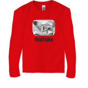 Дитячий лонгслів з діамантовим логотипом YouTube