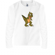Детская футболка с длинным рукавом с маленьким динозавриком