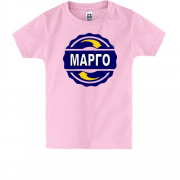 Детская футболка с именем Марго в круге