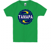 Детская футболка с именем Тамара в круге