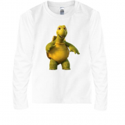 Детская футболка с длинным рукавом со смеющейся черепахой