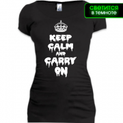 Женская удлиненная футболка KEEP CALM (Helloween style)