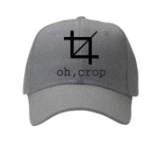 Кепка с надписью "oh, crop"