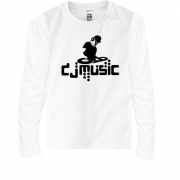 Детская футболка с длинным рукавом DJ Music