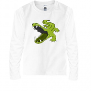 Детская футболка с длинным рукавом с крокодилом
