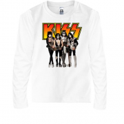 Детская футболка с длинным рукавом с рок группой KISS