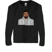Детская футболка с длинным рукавом с Drake в пальто