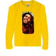 Детская футболка с длинным рукавом с улыбающимся Bob Marley