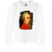 Детская футболка с длинным рукавом с Вольфгангом Амадеем Моцарто