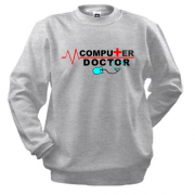 Свитшот с надписью "Компьютерный доктор"