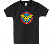 Детская футболка с логотипом Wonder Woman