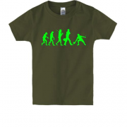 Детская футболка Эволюция теннисиста