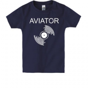Детская футболка с надписью "Авиатор"