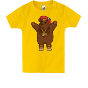 Детская футболка с надписью "Bear Hugs"