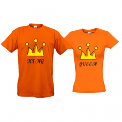 Парные футболки King - Queen