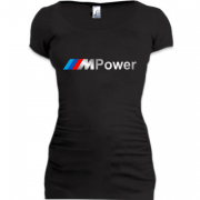 Женская удлиненная футболка BMW M-Power