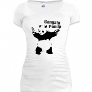 Женская удлиненная футболка Gangsta Panda