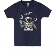 Детская футболка с космонавтом и планетами