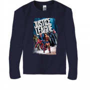 Детская футболка с длинным рукавом с героями Лиги Справедливости