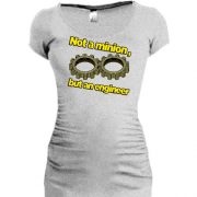 Подовжена футболка з написом "Не міньйон, а інженер"