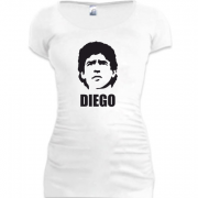 Женская удлиненная футболка Diego Maradona