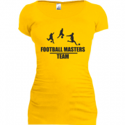 Женская удлиненная футболка Football Masters Team