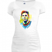 Женская удлиненная футболка Lionel Messi