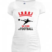 Женская удлиненная футболка Король футбола