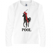 Детская футболка с длинным рукавом с надписью " Pool " Дэдпул