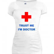 Женская удлиненная футболка Я доктор