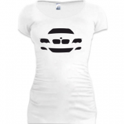 Женская удлиненная футболка BMW Face