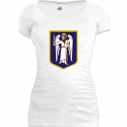 Женская удлиненная футболка с гербом города Киев