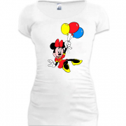 Женская удлиненная футболка Футболка Minie с шариками