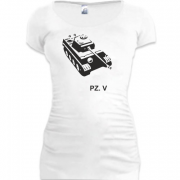 Женская удлиненная футболка PZ V
