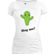 Женская удлиненная футболка Hug Me