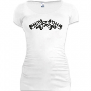 Женская удлиненная футболка "Константа - Касарь"